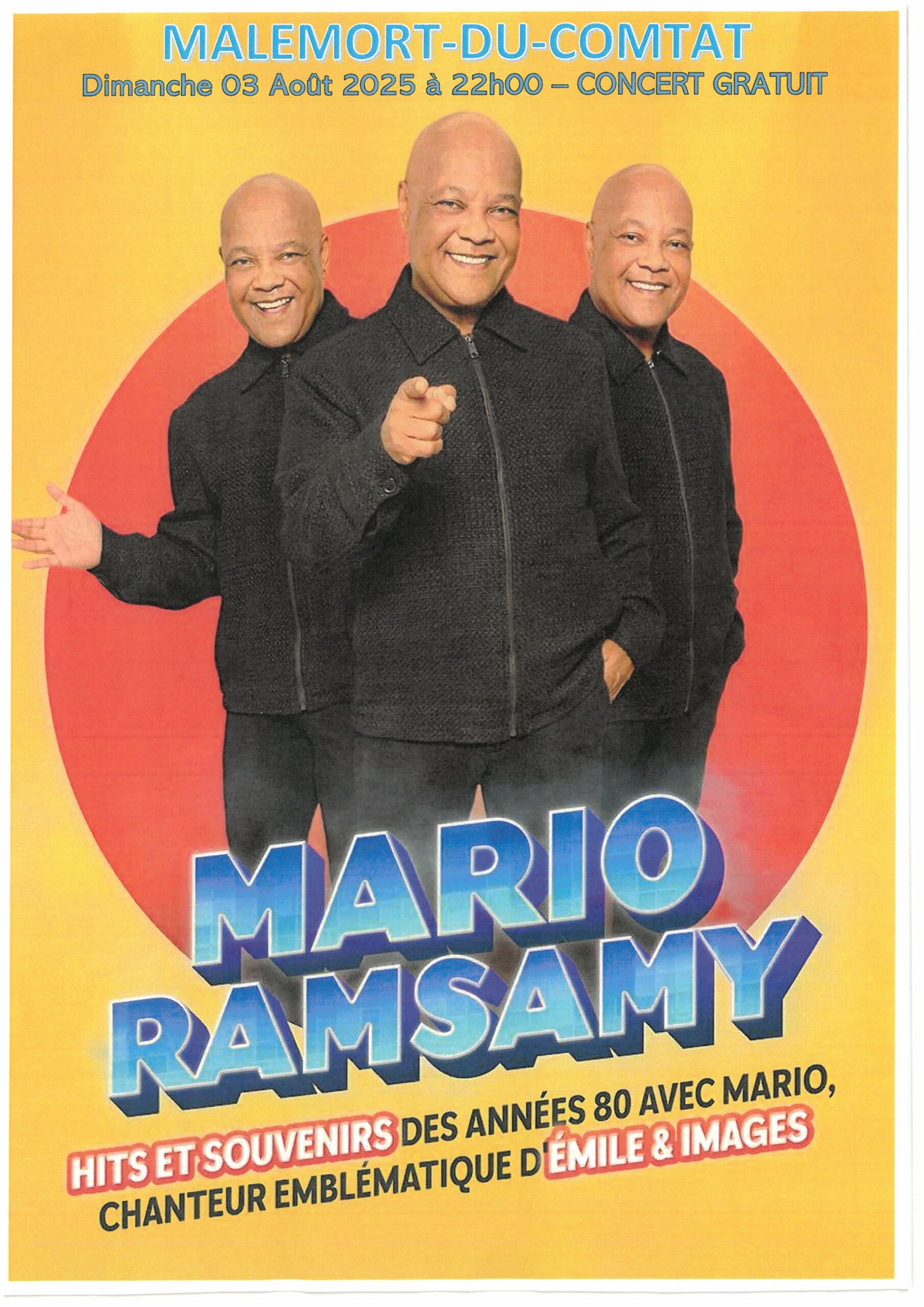 Flyer - Mario RAMSAMY - Fête votive 2025