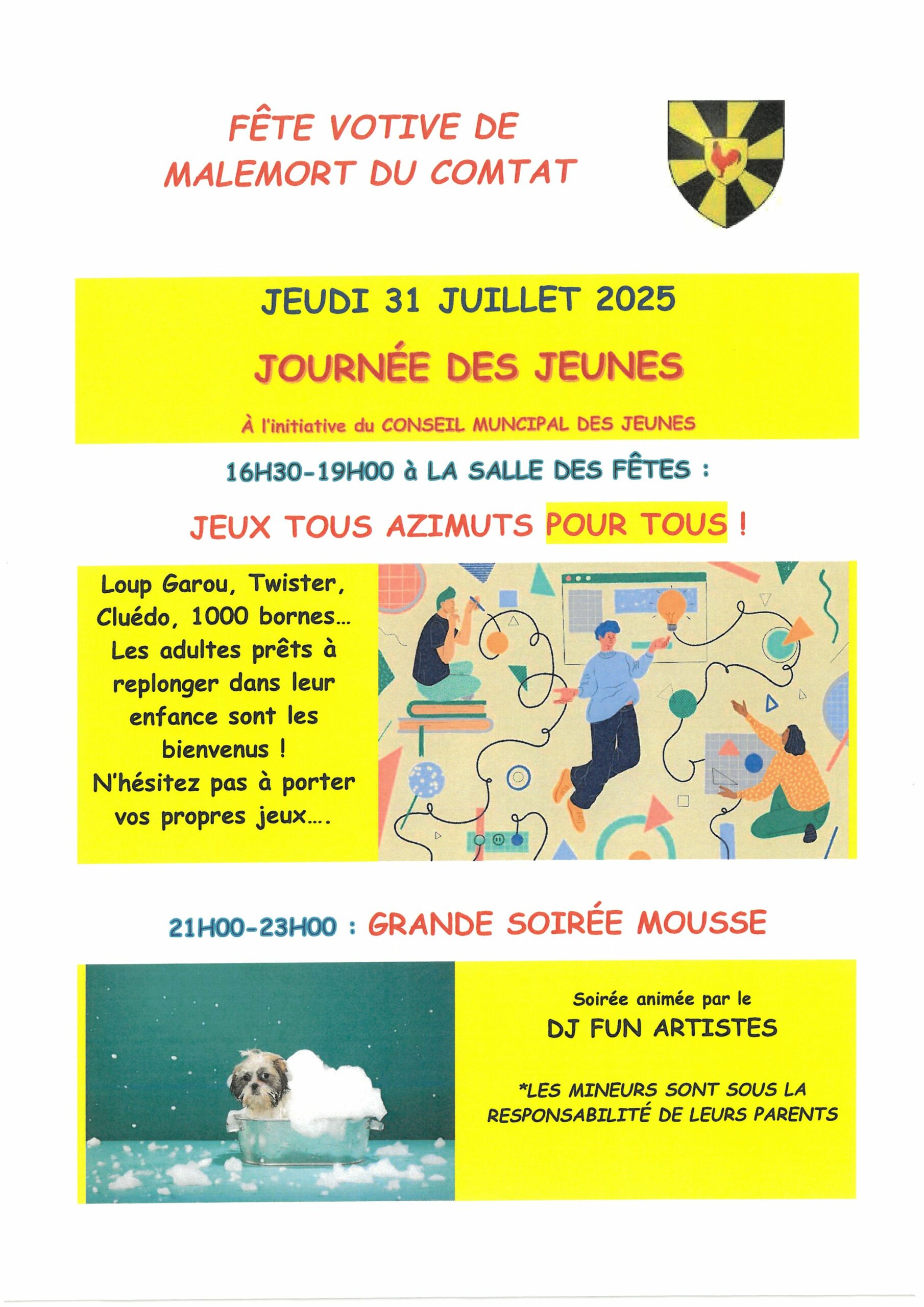 JOURNEE DES JEUNES-FETE VOTIVE JEUDI 31-07-2025