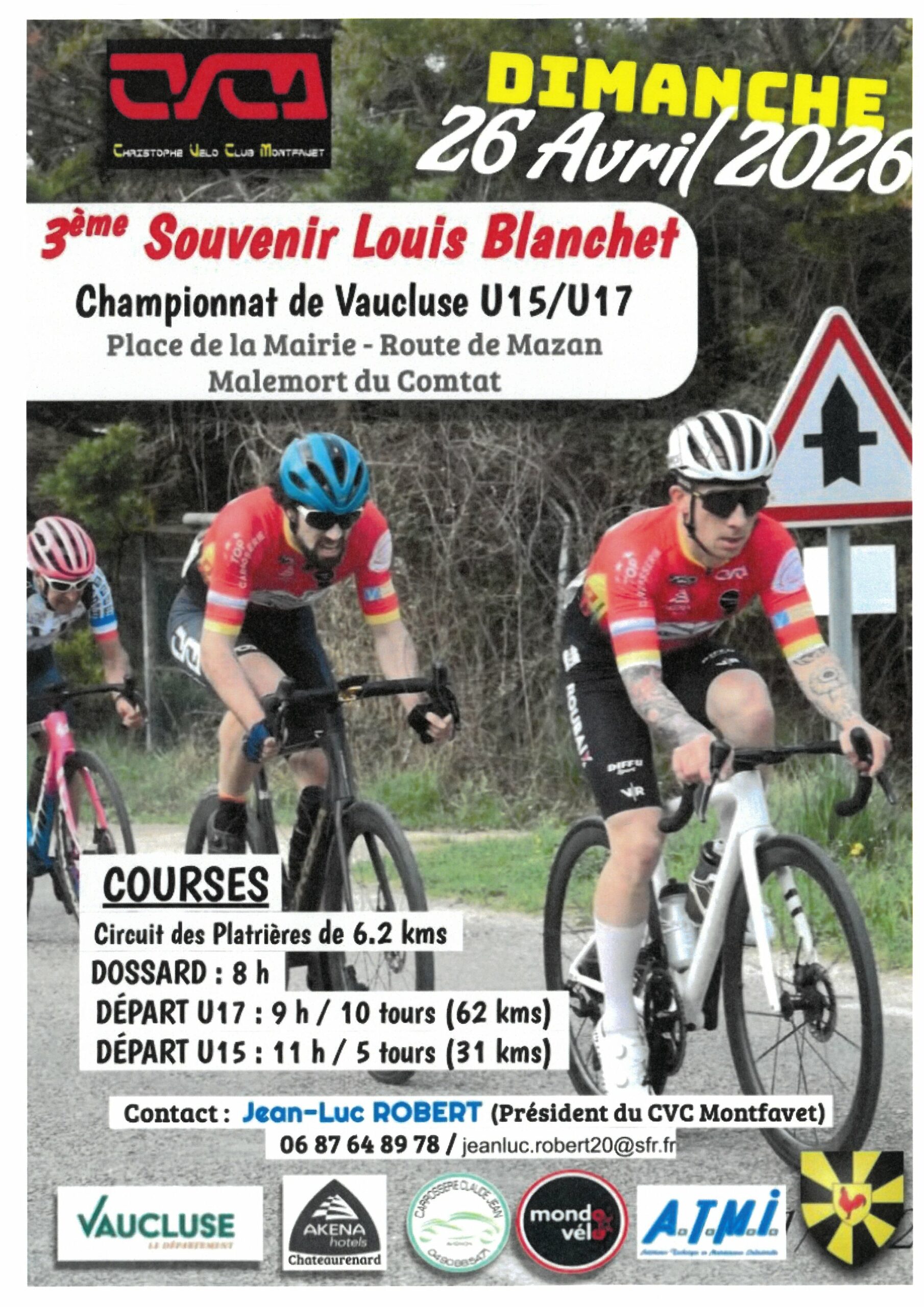 Course cycliste dimanche 26 avril